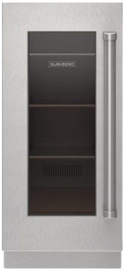 Sub-Zero® Designer Series 15" 3.1 Panel Ready Left Hinge Undercounter Beverage Center with Glass Door-0