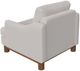 International Furniture Direct Olimpia White Arm Chair-3