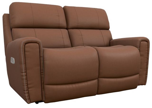 La-Z-Boy® Apollo Caramel Leather Power Reclining Loveseat with Headrest