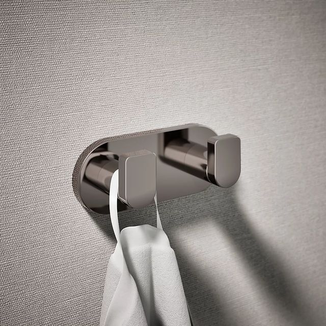 KOHLER® Composed® Vibrant Titanium Double Robe Hook-1