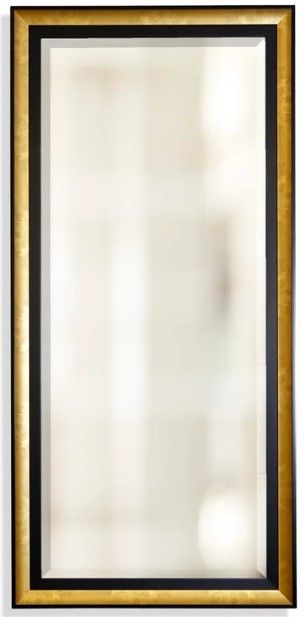 Stylecraft Black/Gold Beveled Framed Wall Mirror-0