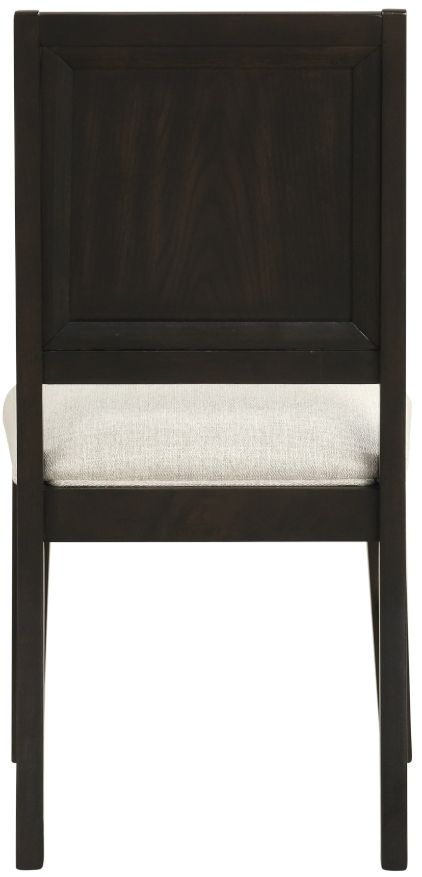 New Classic® Home Furnishings Plateau Beige/Rustic Espresso Dining Side Chair-4