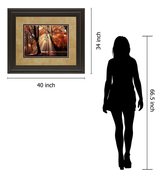 Classy Art Dressed To Shine” By Lars Van De Goor Red 34 in. x 40 in. Framed Print Wall Art-2