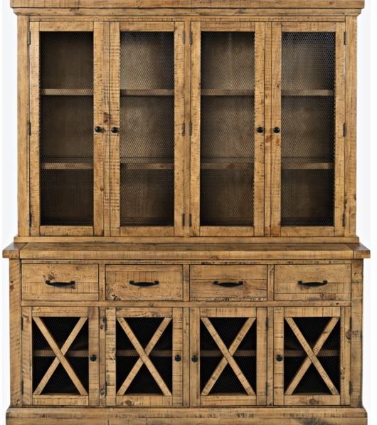 Jofran Inc. Telluride Gold Hutch with Touch Light-2