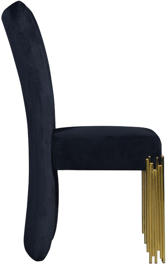 New Classic® Home Furnishings Empire Black/Gold Dining Side Chair-3