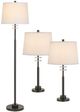 Cal® Lighting & Accessories 3-Piece Dark Bronze/White Lamp Set-1