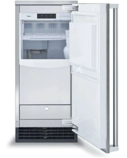 Viking® 15" 65 lb. Stainless Steel Ice Maker with Drain Pump-1