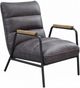 ACME Furniture Nignu Gray/Matt Iron Accent Chair-0