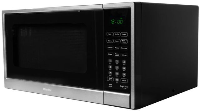Danby® 1.3 Cu. Ft. Black and Stainless Steel Countertop Microwave-4