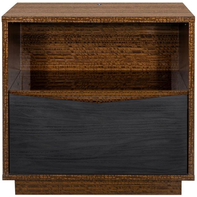 Michael Amini® Kayner Charcoal Nightstand-1