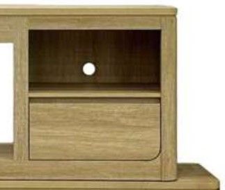 Elements International Rosalie Natural 71" TV Console without Fireplace Insert-2