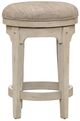 Liberty Furniture Morgan Creek Antique White/Ivory Console Swivel Stool-2