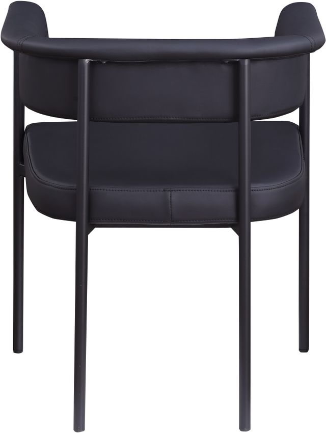 Meridian Furniture Malin Black Vegan Leather Dining Arm Chair-3