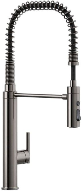 KOHLER® Purist® Vibrant Titanium 10" Kitchen Sink Faucet with 3-Function Sprayhead-0