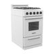 Unique Appliances 20' White 2.4 cu. ft. Classic Off Grid Freestanding Propane Range-2