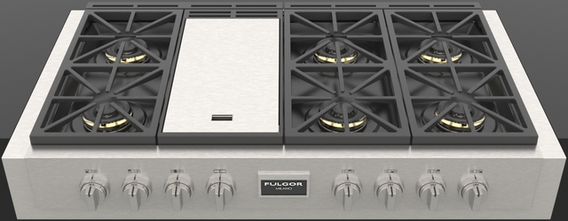 Fulgor® Milano Sofia 48" Stainless Steel Pro Gas Rangetop-1