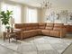 Kate Preston Home 5pc Aline Butternut Leather Power Reclining Sectional PLUS FREE Matching Recliner!-4