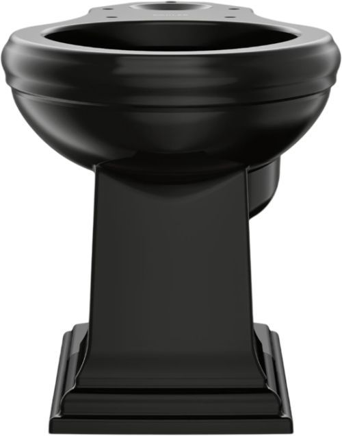 KOHLER® Memoirs® Black Elongated Toilet Bowl-1