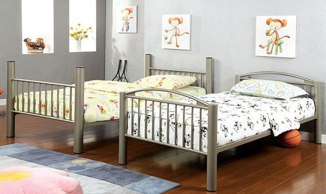 Furniture of America® Lovia Twin/Full Bunk Bed-1