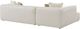 TOV Furniture Tristine 2-Piece Cream Left-Arm Facing Sectional and Chaise-4
