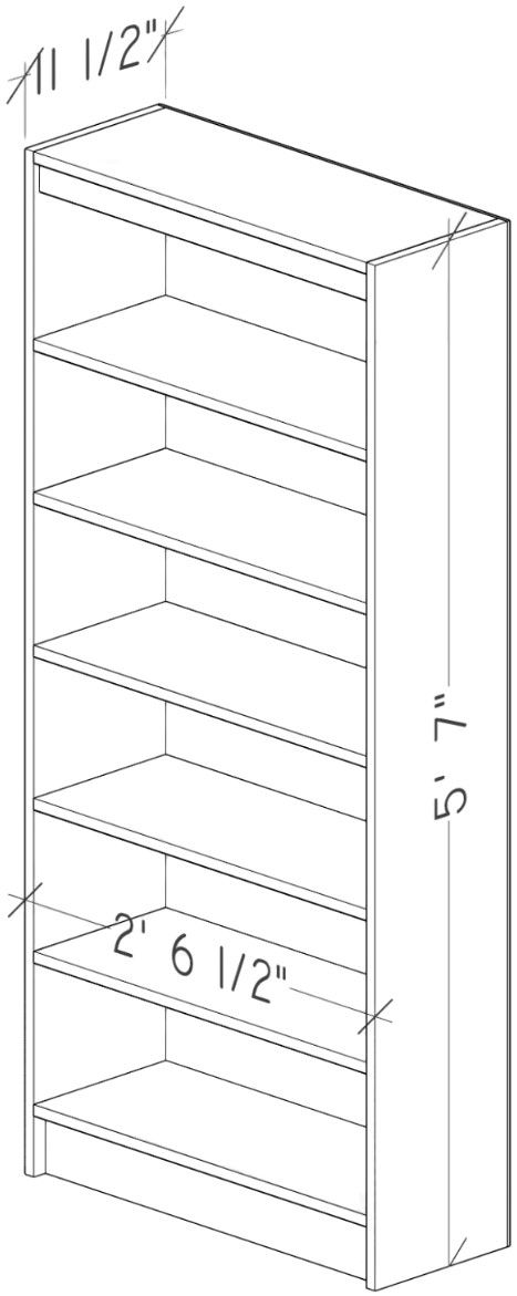 Perdue Woodworks Big Chester Saratoga Pine 6-Shelves Bookcase-2