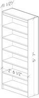 Perdue Woodworks Big Chester Saratoga Pine 6-Shelves Bookcase-2
