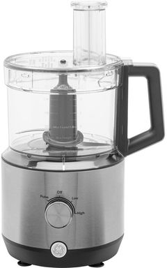 GE® 12 Cup Stainless Steel Food Processor