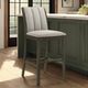Armen Living Nolan 3-Piece Dark Roast/Slip Gray Counter Stool Set-1