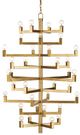 Currey & Company Andre Brass Large Chandelier-0