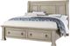 Vaughan-Bassett Rustic Hills Spiced Cream King Sleigh Storage Bed-0