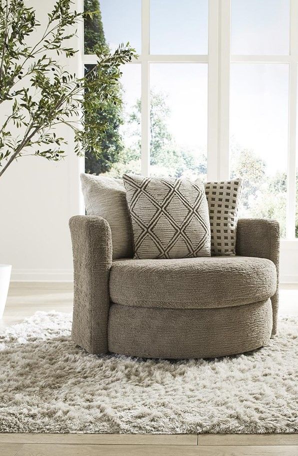Albany Industries Haven Cocoa Swivel Chair-1