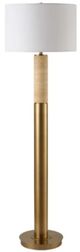 Uttermost® Knox Antique Brass Floor Lamp-0