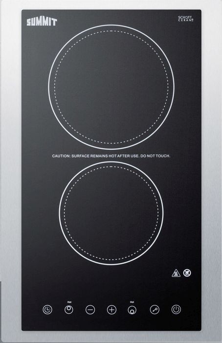 Summit® 15" Black Electric Cooktop-0
