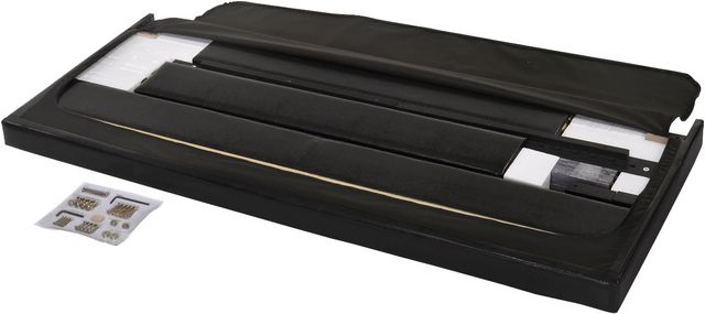 Crown Mark Erin Black Queen Upholstered Panel Bed-4