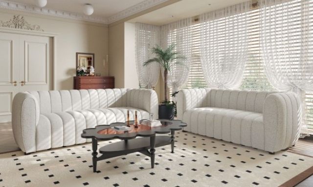 Furniture of America® Aversa Off-White Loveseat-4