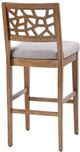 Olliix by INK+IVY Light Grey Crackle Counter Stool-3