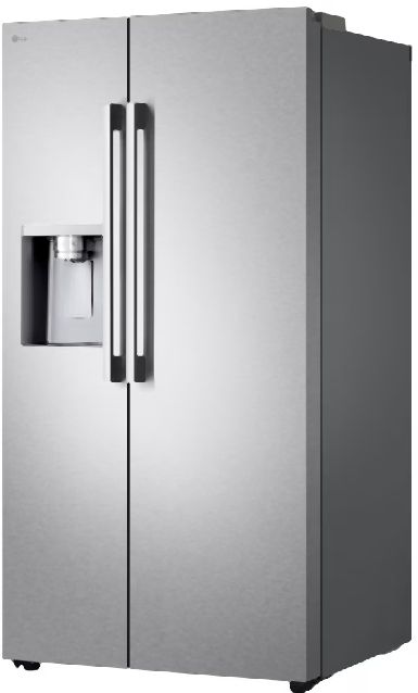 LG 36" 26.6 Cu. Ft. Fingerprint Resistant Stainless Steel Side-by-Side Refrigerator with Craft Ice® -3