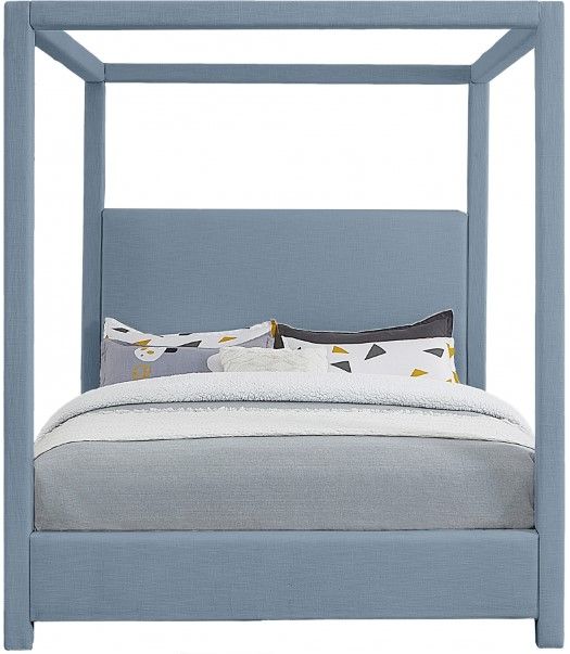 Meridian Furniture Emerson Light Blue King Bed-1