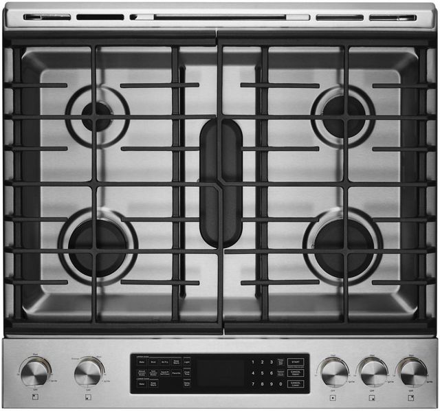 JennAir® RISE™ 30" Stainless Steel Pro Style Dual Fuel Natural Gas Range-1