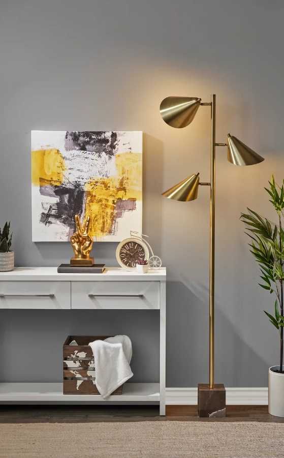 Adesso® Hawthorne Brown Tree Lamp-4
