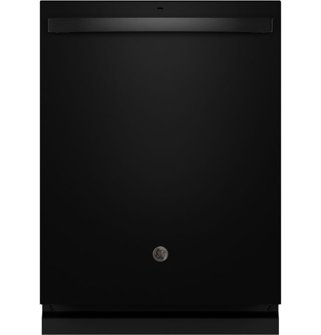 GE® ENERGY STAR® 24" Fingerprint Resistant Black Slate Top Control Built In Dishwasher-0
