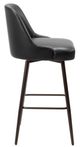 Zuo® Modern Keppel Black/Bronze Swivel Barstool-2