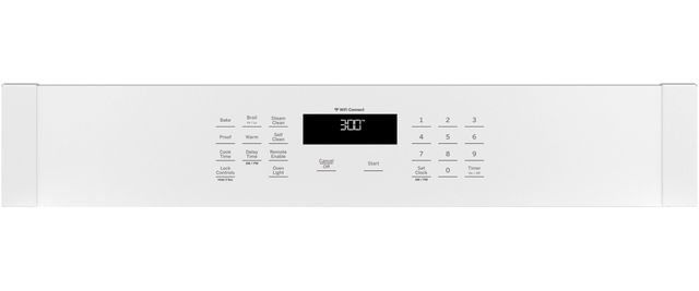 GE® 30" White Single Electric Wall Oven-2
