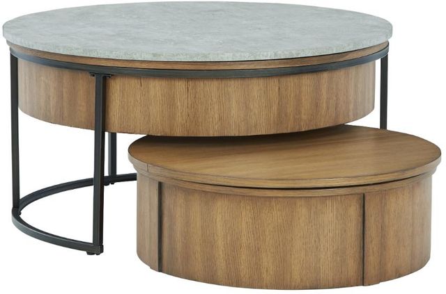 Signature Design by Ashley® Fridley 3-Piece Black/Brown/Gray Living Room Table Set-1