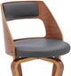 Armen Living Grady Gray 30" Swivel Bar Stool-3