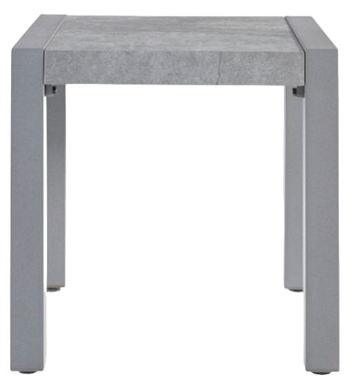 Signature Design by Ashley® Hurley Park Gray Aluminum/Stone Outdoor End Table-1