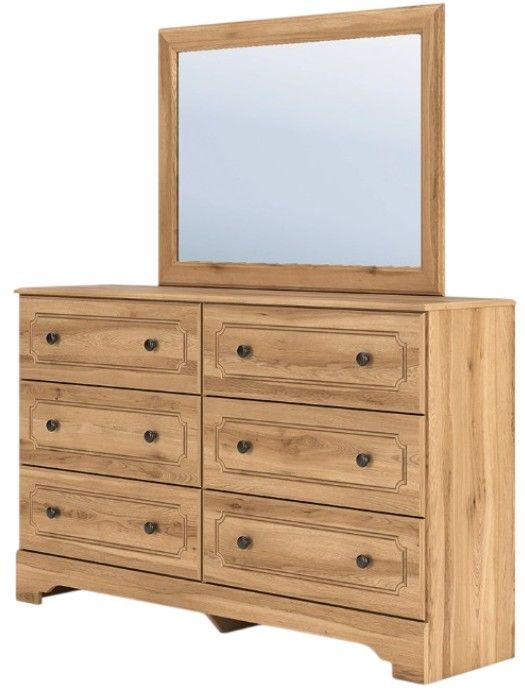 Signature Design by Ashley® Aleaport Warm Brown Dresser and Mirror-2
