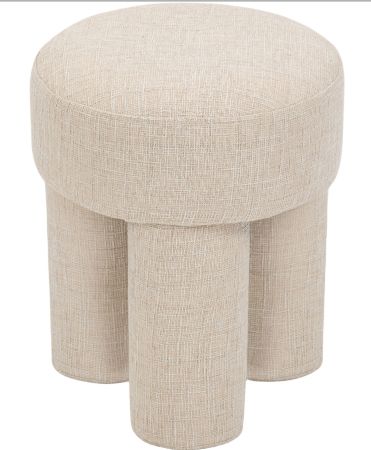 Meridian Furniture Larson Beige Ottoman/Stool					-1