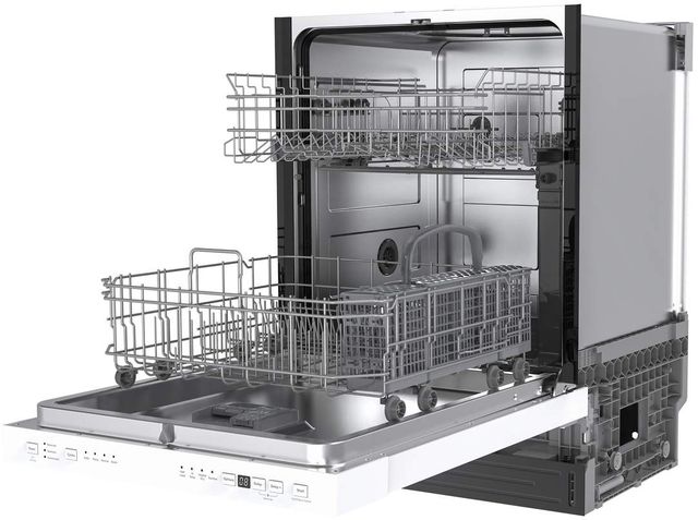 GE® 24" White Top Control Built-In Dishwasher-4
