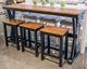 Signature Design by Ashley® Wildenauer 4-Piece Black/Brown Dining Set-2
